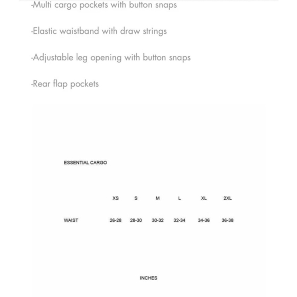 Club Paradise Essential Cargo Pants Olive MRSP $94 - Picture 2 of 8